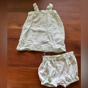 H&M mint green dress with bloomers